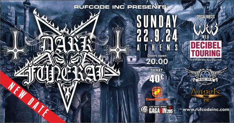 DARK FUNERAL Live Athens 22nd Sept 2024 / Special Guest W.E.B.