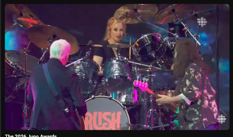 RUSH Make Live Comeback With New Drummer ANIKA NILLES At 2026 Juno Awards